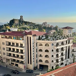 Panorama View On The Castle And The Old Town Krujë